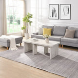 47.24*23.62 inch and 35.43*31.49 inch Rectangle Wood Detachable Coffee Table, Single L Shape W2317P233137