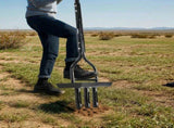 43in Lawn Aerator Garden Tool with Soil Core Tray, Manual Grass Plug Aerators & A Cleaning Tool, 55740935