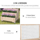 ZNTS Wooden Planter、Flower shelf,Wood Planter Box 89585455