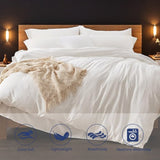 3PC Pure Color Bedding - Microfiber Hotel Series, with Zipper Closure Quilt Cover and Two 95019095