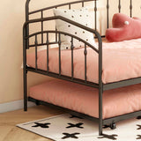 Fox twin daybed with twin trundle, Black B083P154245