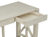 U_Style 60''Acacia Veneer Console with 4 Spacious Drawers, Modern Crisscross Design Entryway N711P289747A