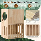 2-tier Wooden Cat Condo with Cushions 55000630