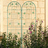 4 Pack Metal Garden Trellis 71" x 19.7" Rustproof Trellis for Climbing Plants Outdoor Flower Support W1586135449