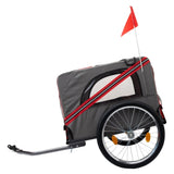 ZNTS Outdoor Heavy Duty Foldable Utility Pet Stroller Dog Carriers Bicycle Trailer W1364P214063