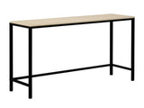 Industrial Style Porch Table Single Layer Light Walnut Color Triamine Board 58699420