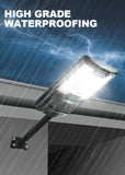 ZNTS Solar Street Lights Outdoor, Parking Lot Lights with 109PCS LED Beads , IP65 Waterproof Solar Flood W1592P189983