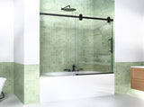 56-60"W x 60"H Frameless Sliding Tub Shower Door Enclosure, 5/16 inches Thick SGCC Tempered W2813P388107