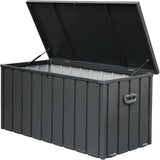 ZNTS 120 Gallon Outdoor Storage Deck Box Waterproof, Large Patio Storage Bin for Outside Cushions, Throw W1859131832