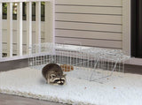 24" Live Animal Cage Trap, Heavy Duty Folding Raccoon Trap, Humane Cat Trap with Handle for Rabbits, 56586332