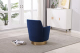 Velvet Swivel Barrel Chair, Swivel Accent Chairs Armchair for Living Room, Reading Chairs for W1361116864