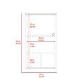 ZNTS St. Angelo Medicine Cabinet, Two Internal Shelves, Single Door, One Shelf B200P188812