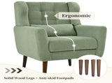 Modern Accent Chair,Teddy Fabric Living Room Chairs Comfy Reading Chair,Mid Century Accent Chair, W1028P236473