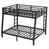 ZNTS Metal Full XL over Queen Bunk Bed for Teens and Adults,Space-Saving/Noise Reduced/No Box Spring W1307P224459