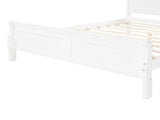 Queen Size Wood Platform Bed with Headboard and Wooden Slat Support WF289142AAK