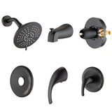 Single Handle Tub Spout and 5-functions Shower Head Set W121943759