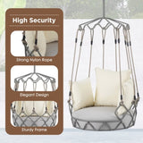 Outdoor Porch Swing Chair Hanging Basket, Hanging Chair with UV Resistant Cushion, Olefin Fabric for 32264818