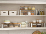 2 Pack Cabinet Organizers Shelves, Kitchen Countertop Storage, Pantry Organizer, 11.7''W, Bamboo 26554706