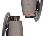 Pair of Driver and Passenger Side 12" Hydraulic Brake Backing Plate Compatible with 7,000 lb Trailer 63187696