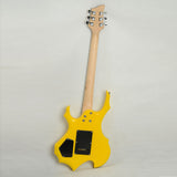 Novice Flame Shaped Electric Guitar HSH Pickup Bag Strap Paddle Rocker Cable Wrench Tool Yellow 31817892