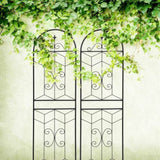 4 Pack Metal Garden Trellis 71" x 19.7" Rustproof Trellis for Climbing Plants Outdoor Flower Support W1586P268018