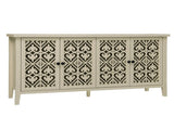 Hollowed-out Cabinet with 4 Doors, American Furniture, Suitable for Bedroom, Living Room, Study W688P223025