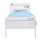 White Twin Platform Bed B062P186408