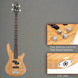 GIB Electric Bass Guitar Full Size 4 String Burlywood 03995972