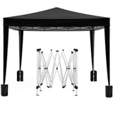 10'x10' Folding Canopy with 4 Removable Sidewalls Outdoor Event Shelter UPF 50 Gazebo Portable W2185P194757