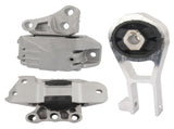 3Pcs Engine Mounts & Transmission Mount Set Replacement for Jeep Renegade Fiat 500X L4-2.4L 40725446
