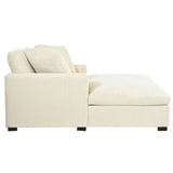 Mirod 53.5''*70.9'' Oversized Chaise, Lounge Chair - Classic Design, Soft Fabric, Easy Assembly, N760P196662A