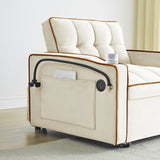1 versatile foldable sofa bed in 3 lengths, modern sofa sofa sofa velvet pull-out bed, adjustable W2564P168267