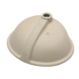 19"x16" Oval Shape Undermount Bathroom Sink Modern Pure White Porcelain Ceramic Lavatory Vanity Sink W122552091