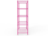 5-tier, adjustable shelf spacing, display rack with adjustable feet, made of iron, 74*34*150cm, 31293055