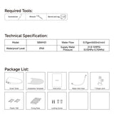 Smart Bidet Toilet Seat Adjustable Heated Seat with Water Temperature and Pressure Adjustment T3177P286030