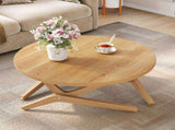 Round 2-in-1 Transformer Coffee Table with Adjustable Height, 16.5" for Coffee Table, 29.5" for N735P369877N
