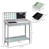 Garden Work BenchOpen Shelf Storage 66780320