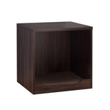 Modern Pet End Table with Removable Mat in Dark Walnut B107130842