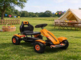 Kids Pedal Go Kart for Ages 5-12, Outdoor Ride on Car with Adjustable Seat, Handbrake, Sharp 93870496