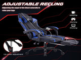 Video Game Chairs for Adults, PU Leather Gaming Chair with Footrest, 360&degSwivel Adjustable Lumbar 91466182