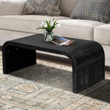 Farmhouse Vintage Crafts Coffee Table,Curved Art Deco Design, Easy Assembly, 48" W x 24" D x 18" W1445P214061