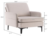 Lounge Chair, Comfy Single Sofa Accent Chair for Bedroom Living Room Guestroom, Beige 30199746