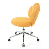 360&degSwivel Height Adjustable,Swivel Chair,Teddy fabric,home office chair W680P143491
