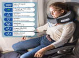 Portable Rechargeable Neck Massager Pillow - Shiatsu Kneading , 2 Heating Modes 25191914