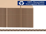 50pcs 12 "x 6" x 6 " thick 3mm corrugated cardboard box in kraft paper color 44810238