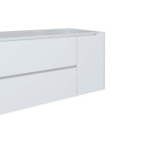 DAX Cenit Single Vanity Cabinet with 2 Drawers 1 Door 48 Inches Matt White B2702P226989