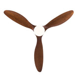 Hot sales 52 Inch Indoor Black Ceilings With Lights, Dimmable LED, 3 Solid Wood Blades, Ceiling W2991P338637