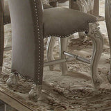 Brown and Bone White Padded Counter Height Chair B062P209291