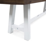 Outdoor Carlisle Benches, Sandblasted Dark Brown White 54562.00SBRN