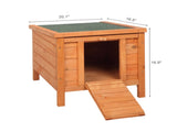 20-inch removable roof, waterproof, green asphalt roof, cedar wood, wooden chicken and rabbit cage 61913269